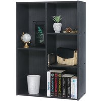 Iris Ohyama - Bücherregal, Regal mit 5 Fächern, Bücherregal, Trennwand, Display, Wohnzimmer, Schlafzimmer, Büro - Basic Storage Shelf CX-23C - Eiche von IRIS OHYAMA