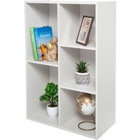 Iris Ohyama - Bücherregal, Regale mit 5 Fächern, Bücherregal, Trennwand, Display, Wohnzimmer, Schlafzimmer, Büro - Basic Storage Shelf CX-23C - Eiche von IRIS OHYAMA