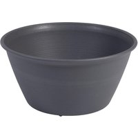 Pflanzkübel Runder Übertopf mit Wasserablauf/Reservierungssystem für die Gartenarbeit – Runder Pflanzkübel 360, Grau - Iris Ohyama von IRIS OHYAMA