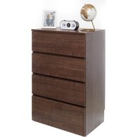 Tischläufer, Buffet, Schlafzimmerschrank, Aufbewahrungsmöbel, Multifunktionskommode, 4 Schiebe-Schubladen, Modern, Robust, Wohnzimmer - Wooden Chest von IRIS OHYAMA