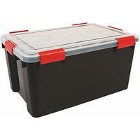 IRIS Ohyama AT-L BkR/C/D.Red Aufbewahrungsbox 50,0 l schwarz, transparent, rot 29,0 x 59,0 x 29,0 cm von IRIS Ohyama