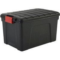 IRIS Ohyama Multi Aufbewahrungsbox 60,0 l schwarz, rot 39,5 x 59,0 x 35,5 cm von IRIS Ohyama