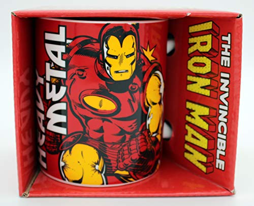 MARVEL IRON MAN Classic Actionscene Tasse aus Keramik, Motiv "THE INVINCIBLE IRON MAN in battle modus" von IRON MAN