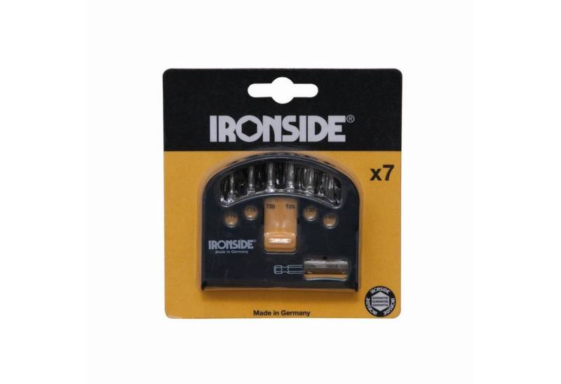 IRONSIDE Bit-Set Bit-Box 7tlg + Bithalter Zubehör Schraubendreher Schrauben Heimwerker von IRONSIDE