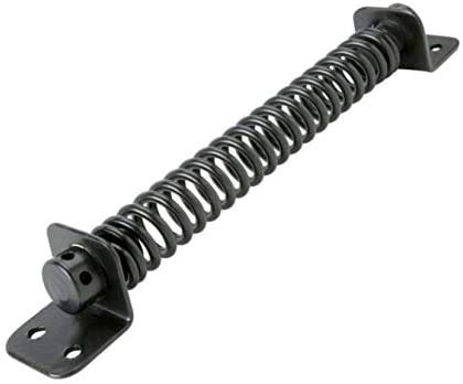 IRONZONE® Torfeder, robuster Torfederverschluss, voll verstellbare Spannung, Gartentor und Gartentürschließer, verstellbarer Metallfederverschluss für leichte bis robuste Holztore [200 mm] von IRONZONE