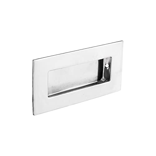 Rechteckige verdeckte Zuggriffe Türgriffe, 100 x 50 mm, aus satiniertem Edelstahl von IRONZONE