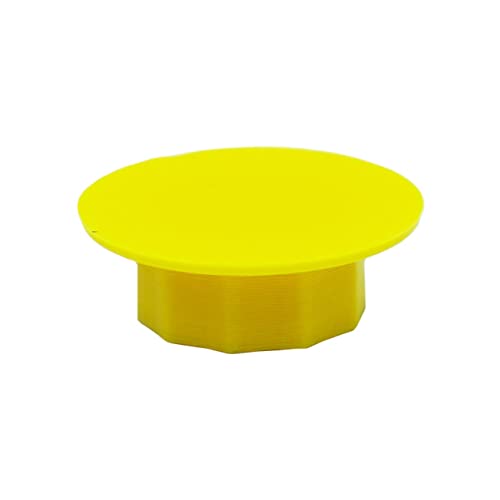 10 Abdeckkappen, 12 mm, gelb, PLA-Kunststoff, Durchmesser des Kopfes: 18 mm, Lochabdeckung, 3D-Druck. 10 Abdeckkappen, 12 mm, gelb, PLA-Kunststoff, Durchmesser des Kopfes: 18 mm, Lochabdeckung, 3D-Druck. von IROX