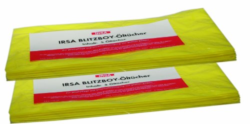 10 Stück IRSA Blitzboy Öltücher, vorgeölte Tücher 60 x 60 cm, speziell für IRSA BLITZBOY von IRSA