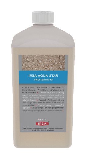 IRSA AQUA STAR - selbstglänzend - 1 Liter für versiegeltes Parkett, Holzböden etc. von IRSA