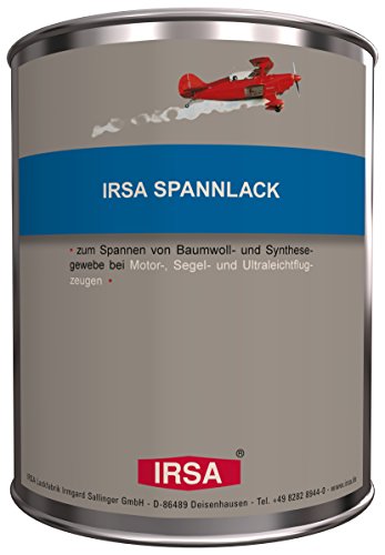 IRSA Spannlack, 1 Liter, Modellflugzeug, Flugzeug, Ultraleicht-Flugzeug, Flugzeuglack von IRSA