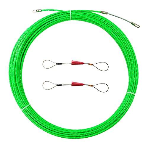 IRSCorp 20 m Kabelabzieher-Set durch die Wand, Fischband, 4 mm, PET, elektrischer Kabelabzieher, Drahtführungsgerät, Einfädler, Kanal, Ruter, Fischkabelbefestigung, 20 m von IRSCorp