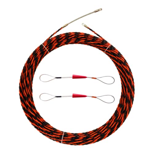 IRSCorp 5 mm 15,2 m 15 m Fischband Kabelabzieher Kabelstangen Kit PET Elektrischer Kabelabzieher durch Wand Drahtführungsvorrichtung Einfädler Fisch Kabelverschluss von IRSCorp