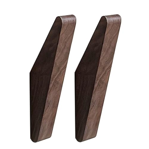 IRUGS 2 Stück – Garderobenständer-Wandhalterung, Handtuchhalter Aus Holz, Wandhaken Für Eingangsbereich Für Mantel Hut Tasche Jacke(Brown) von IRUGS