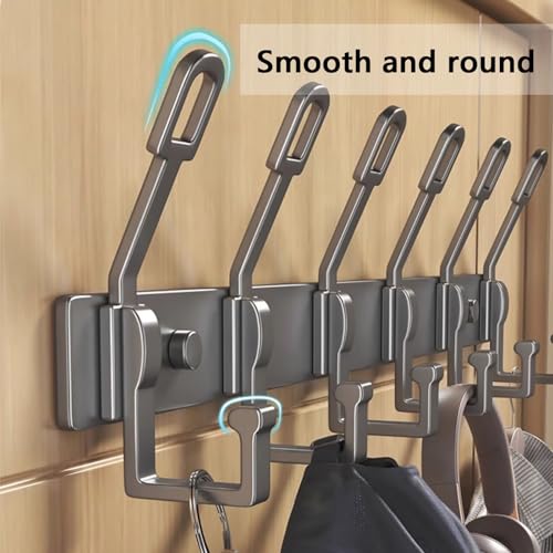 IRUGS Schwarze Wandgarderobe | Haken Für Badezimmertür | Handtuchhalter Aus Aluminium | Für Schlafzimmer Küche Badezimmer(Weiß,18cm/7in) von IRUGS