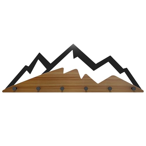 IRUGS Wandgarderoben Aus Holz, 60 X 21 Cm, Mit 6 Metallhaken, Handtuchhalter Fürs Schlafzimmer, Robuster Wandhaken, Wohndekor IRUGS Wandgarderoben Aus Holz, 60 X 21 Cm, Mit 6 Metallhaken, Handtuchhalter Fürs Schlafzimmer, Robuster Wandhaken, Wohndekor von IRUGS