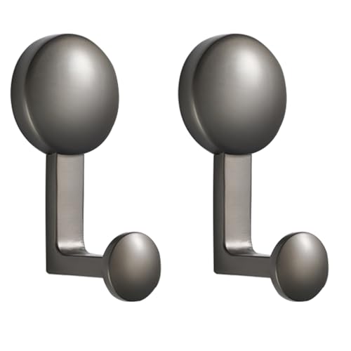 IRUGS Wandhaken Aus Legierung, Wandgarderoben, Handtuchhaken Für Den Eingang Für Schlafzimmer Wohnzimmer Badezimmer Arbeitszimmer Küche(Gray) von IRUGS