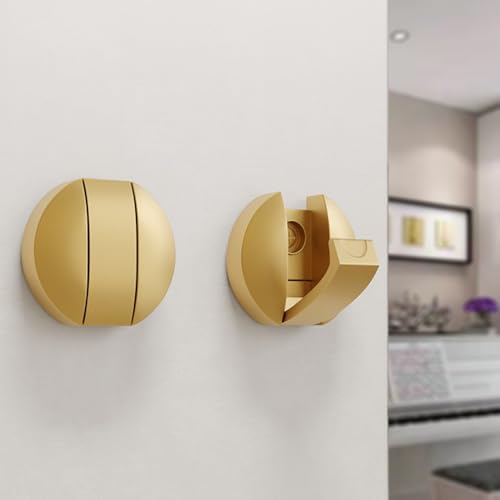 IRUGS Wasserdichte Handtuchhaken, Klappbare Garderobe, Wandgarderobe Aus Aluminium Für Wohnzimmer Badezimmer Küche Wohnmobil(Gold) von IRUGS