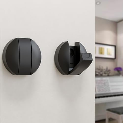 IRUGS Wasserdichte Handtuchhaken, Klappbare Garderobe, Wandgarderobe Aus Aluminium Für Wohnzimmer Badezimmer Küche Wohnmobil(Schwarz) von IRUGS