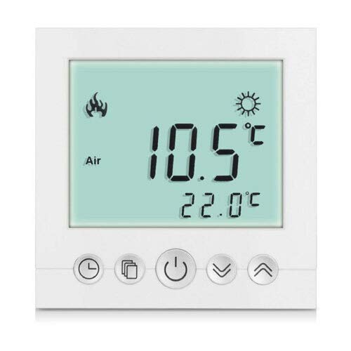 Digital Thermostat Raumthermostat Fußbodenheizung Wandheizung LED weiß SAXa31 von IRV-Heizung