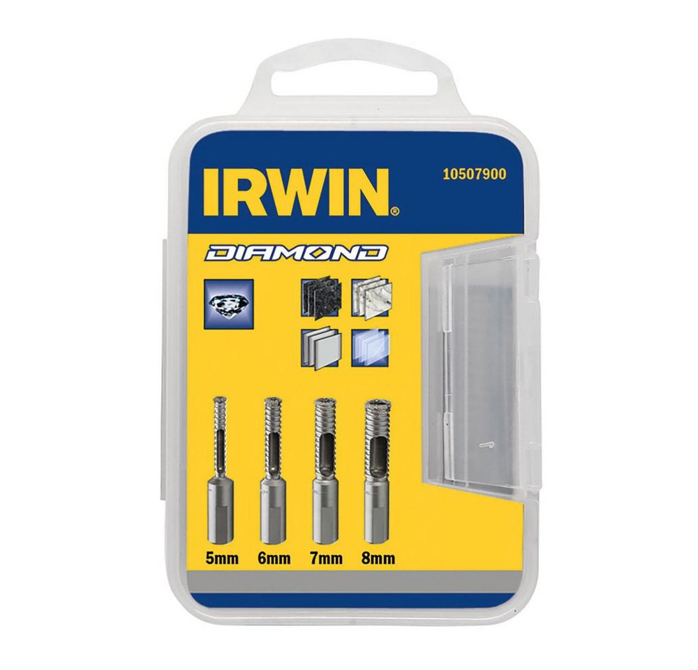 IRWIN Glasbohrer Diamantbohrer Set 4-tlg., 10507900 von IRWIN