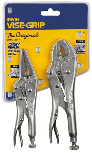 IRWIN VISE-GRIP Original Feststellzangen-Set mit Drahtschneider, 2-teilig (36) von IRWIN