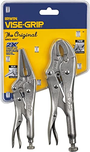 IRWIN VISE-GRIP Original Feststellzangen-Set mit Drahtschneider, 2-teilig (36) von IRWIN