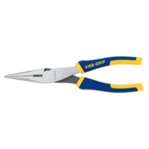 IRWIN Vise-Grip 2078218 Spitzzange mit Drahtschneider, 20,3 cm, Blau, Edelstahl, Gelb von IRWIN