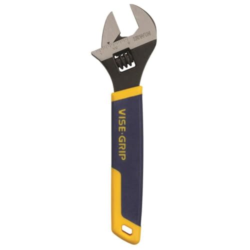 IRWIN Vise-Grip verstellbarer Halbmondschlüssel, 20,3 cm (2078608), Blau/Gelb von IRWIN