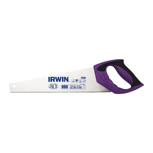 Irwin Plus 990 Junior-Handsäge 325 mm, Fein-Zahnung 12T / 13P, gehärtet, schneller Schnitt, 2K-Griff, 10503632 von IRWIN