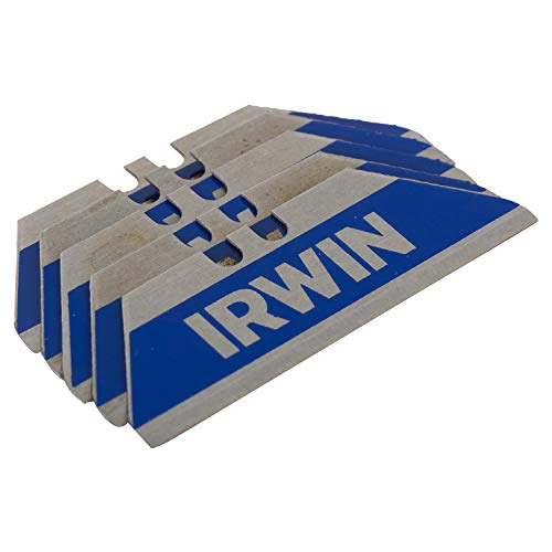 Irwin Blue Blades Bi-Metall Trapezklinge 5 Stück, Sicherheitstrapezklinge, Splitterfrei, 10505823 von IRWIN