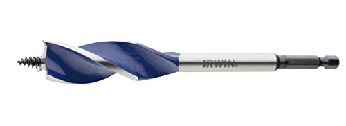 Irwin Blue Groove 6X Holzbohrer 18 mm, 3 Schneiden mit Sporne, 1/4in-6kant-Schaft, 10506621 von IRWIN