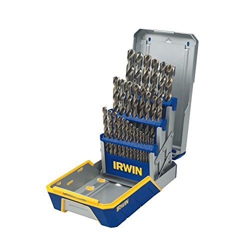 Irwin Industrial Tools Spiralbohrer-Set mit geradem Schaft, Länge, 3018002, Kobalt, 29pc Pro Case von IRWIN