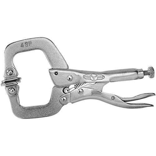 Irwin Vise Grip 4SP Klemm-Gripzange 100mm, C-Form, Spannweite 41mm, bewegliche Backen, T165EL4 von IRWIN