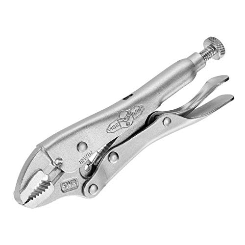 Irwin Vise Grip 5WR Gripzange 125mm, gebogene Backen, Spannweite 29mm, Drahtschneider, T0902EL4 von IRWIN