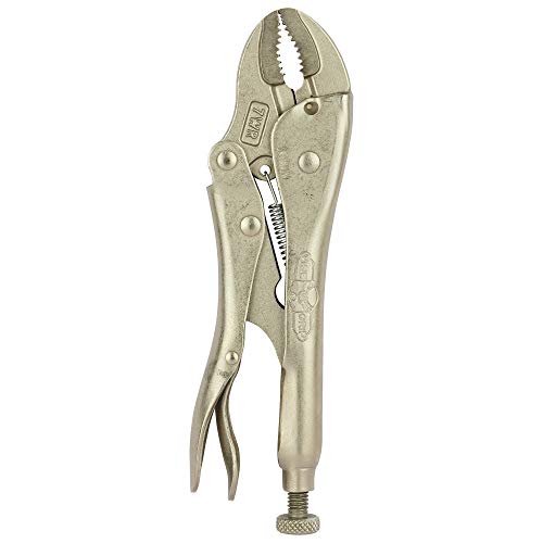 Irwin Vise Grip 7WR Gripzange 175 mm gebogene Backen, Spannweite 38 mm, Drahtschneider, 0702EL4 von IRWIN