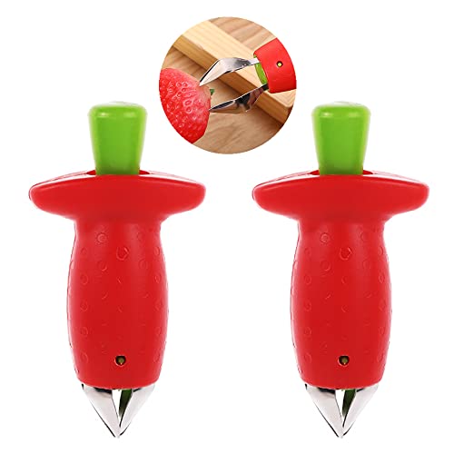 2 Stück Magic Strawberry Huller Strawberry Huller Stem and Leaf Remover Stainless Steel Fruit Vegetable Top Stem Corer Pit Remover Great for Baking and Jam Making Kitchen Gadgets 2 Stück Magic Strawberry Huller Strawberry Huller Stem and Leaf Remover Stainless Steel Fruit Vegetable Top Stem Corer Pit Remover Great for Baking and Jam Making Kitchen Gadgets von IRYNA