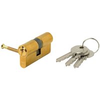 Europäischer Zylinder Iseo F5 30x30, messingplattiert, langer Schließbart von IS&EACUTE