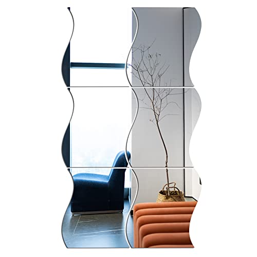 ISAKEN 6 Stück Spiegel Wandaufkleber großer Acryl Sechskant-Spiegel-Wandaufkleber 3D Hauptabziehbild Acrylspiegel Spiegel DIY Deko Wandspiegel für Badezimmer, Schlafzimmer, Wohnzimmer ISAKEN 6 Stück Spiegel Wandaufkleber großer Acryl Sechskant-Spiegel-Wandaufkleber 3D Hauptabziehbild Acrylspiegel Spiegel DIY Deko Wandspiegel für Badezimmer, Schlafzimmer, Wohnzimmer von ISAKEN