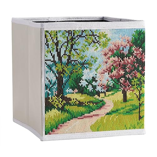 ISAKEN DIY Diamond Painting Kits Aufbewahrungsbox Faltbare Box 5D Diamant Malerei Schrankaufbewahrungsbox Zusammenklappbare Regalkorb Kristall Strass Diamond Painting Zubehör Dekoration von ISAKEN