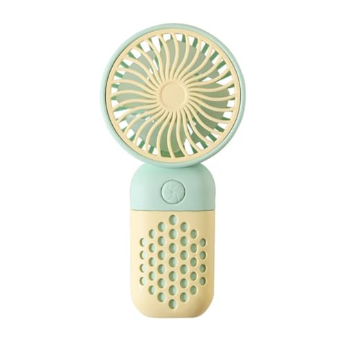 ISAKEN Handventilator Tragbarer Mini Ventilator Klein Ventilatoren USB Wiederaufladbarer Akku Taschenventilator Lüfter Hand Ventilatoren Für Reisen Büro Zuhause Outdoor, Geschenke für Frauen Männer von ISAKEN