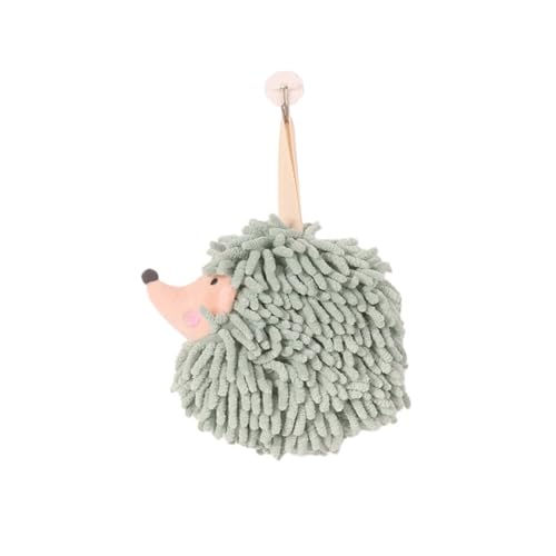 ISAKEN Niedliche Tier Handtücher Chenille Handtüche Cartoon Lgel Kinderhandtuch Hoch Saugfähiger Chenille Fuzzy Ball Plüsch Schwamm Ball Weiche Flauschige Mikrofaser Handtücher für Kinder Erwachsene von ISAKEN