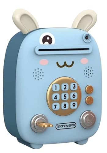 ISAKEN Spardose Spielzeug für Kinder, Digitale Spardosen mit Passwort, Kinder Piggy Bank Elektrische Spardose für Münzen und Scheine, Festival Geburtstagsgeschenke für Kinder Mädchen Jungen von ISAKEN