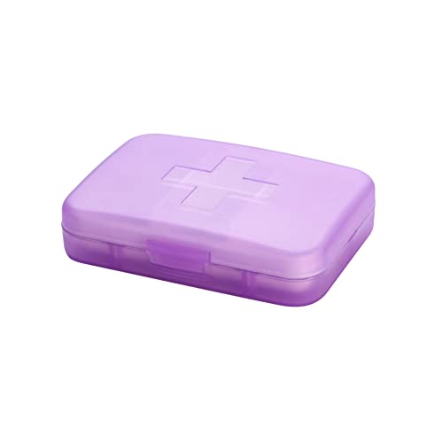 ISAKEN Tablettenbox 6 Tage, Pillendose 6 Fächer Klein Medikamenten Aufbewahrung Wochenbox Monat für Unterwegs, Zuhause, Büro, Organizer Medikamente zum Senioren, Erwachsene von ISAKEN
