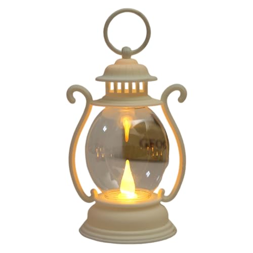 ISAKEN Tragbare Retro Laterne, Wasserabweisend Hängelampe Solar Camping Licht Tisch Nachtlampe Campinglampe Batteriebetrieben Feiertagsparty Dekoration für Wandercamping Notfall von ISAKEN