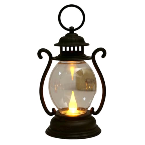 ISAKEN Tragbare Retro Laterne, Wasserabweisend Hängelampe Solar Camping Licht Tisch Nachtlampe Campinglampe Batteriebetrieben Feiertagsparty Dekoration für Wandercamping Notfall von ISAKEN