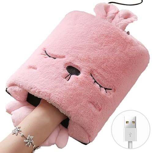 ISAKEN USB Beheizte Mausunterlage Maushandwärmer, Cartoon Handwärmer Mauspad Winter Beheizte Gaming Mouse Pad Handwärmer USB Beheiztes Warm Computer Mauspad Für Männer Frauen von ISAKEN