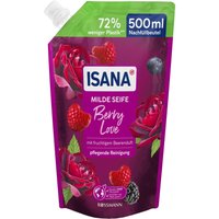 ISANA Flüssigseife Nachfüllpackung fruchtig 0,5 l ISANA Flüssigseife Nachfüllpackung fruchtig 0,5 l von ISANA