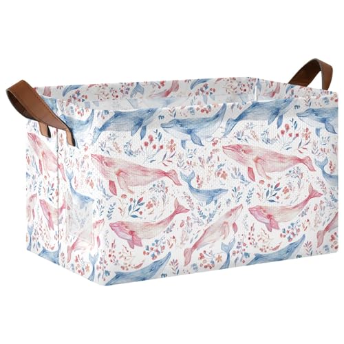 ISAOA Rechteckiger Aufbewahrungskorb mit Griffen für Zuhause, Küche, Büro, Schlafzimmer, Spielzeug, Schrank, Regalkörbe, Rosa / Blau ISAOA Rechteckiger Aufbewahrungskorb mit Griffen für Zuhause, Küche, Büro, Schlafzimmer, Spielzeug, Schrank, Regalkörbe, Rosa / Blau von ISAOA
