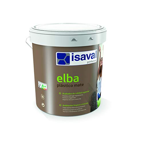 Kunststofffarbe, matt, Vinyl, hohe Qualität, Kunstrasen, matt, 4 l, Farbe: Weiß von ISAVAL