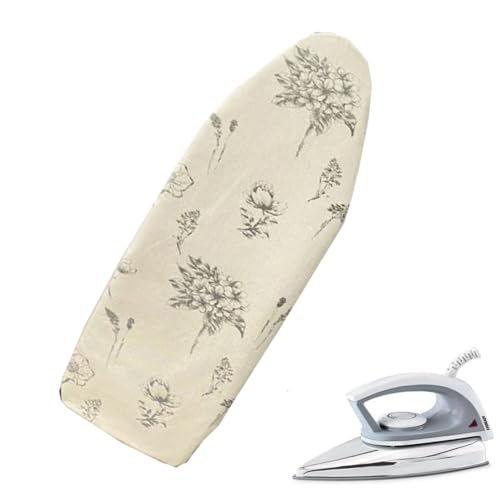 ISAVIA 140x50CM Premium Bügelbrettbezug Für Dampfbügeleisen，Ersatz Bügelbezug Mit Hitze Und Dampfreflektion，Baumwolle ElastischerBezug - Blau(White) von ISAVIA
